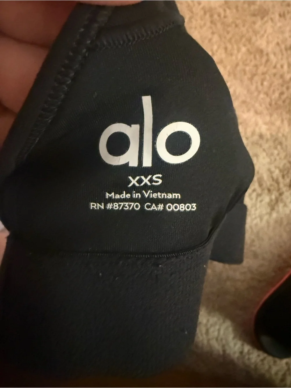 ALO Yoga Black One-Piece Active Romper